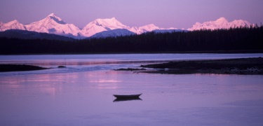 Evening light on the Fairweather Range